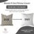 Not Yet Made - Made To Order Fabdivine Handcrafted Block Print Cushion Cover 24x24 Inch Viscose Linen-Pan Patti For Sale - Image 5 of 5