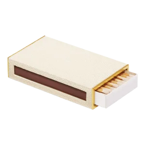 AERIN Faux Shagreen Match Box Sleeve, Cream