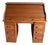 Antique Oak Roll-Up Desk and Office Chair, Set of 2 For Sale