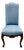 Louis XV Dining Chair in Blue Upholstery For Sale