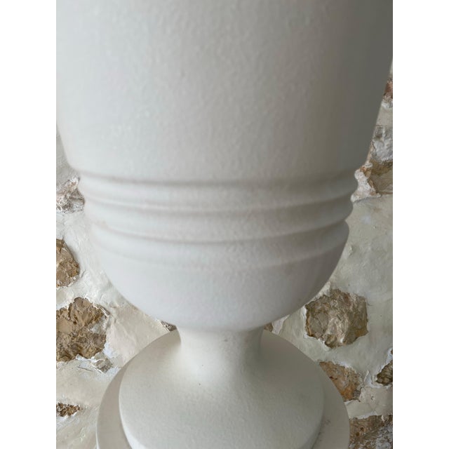 French Plaster Columns and Illuminated Basins by J.C Moreux, 1940s, Set of 2 For Sale - Image 9 of 13