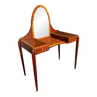 Antique Art Deco Vanity in the Manner of Émile-Jacques Ruhlmann For Sale
