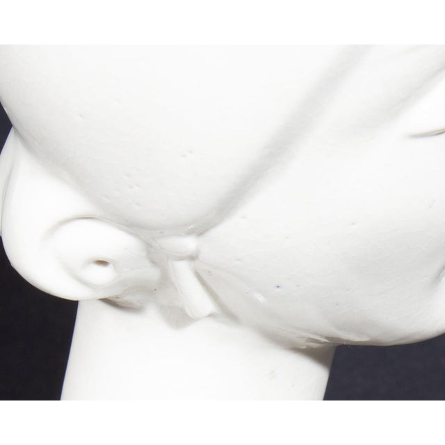 White Amaco American Art Clay Company Art Deco Bust For Sale - Image 8 of 8