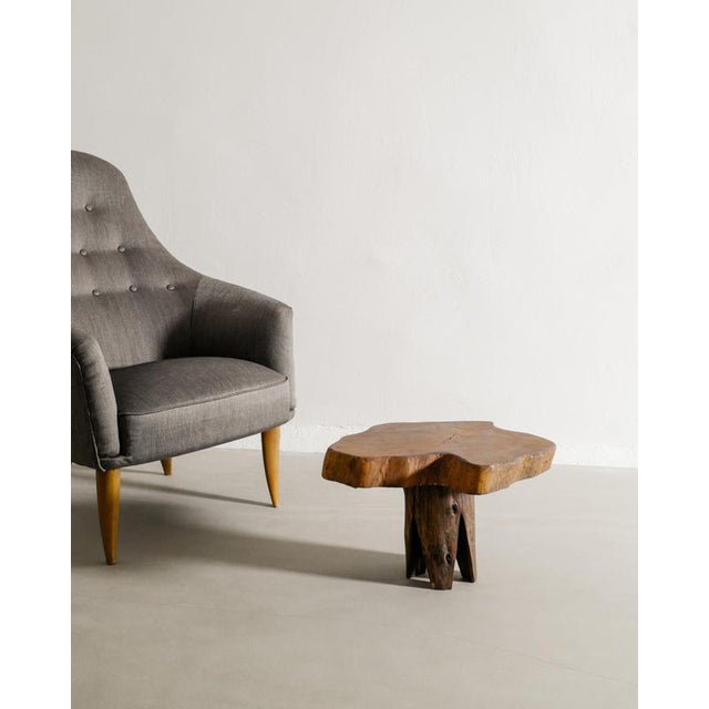 French Mid-Century Wooden Free Form Side Table, 1960s For Sale - Image 4 of 5