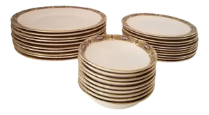 Vintage Homer Laughlin Vandemere Porcelain Dishes- 30 Pieces
