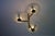 Gold Italian Brass and Glass Chandelier, 1950s For Sale - Image 8 of 18