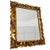 Vintage Italian Baroque gilded gold rectangular facet-cut mirror with a beautiful gilded carved frame from the 1960s. This...