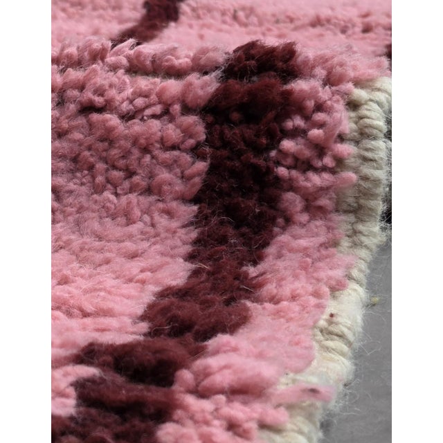 Pink Contemporary Wool Rug - 9.7 X 8 Ft For Sale - Image 4 of 6