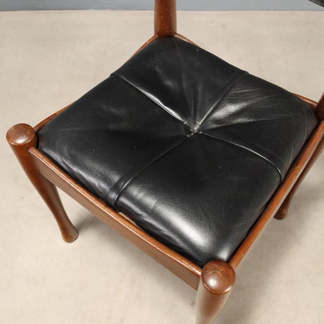 Brown Chairs by Silvio Coppola for Bernini, 1970s, Set of 6 For Sale - Image 8 of 11