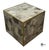 Contemporary Bernhardt Tildon Transitional Style Smokey Quartz & Brass Cube Side Table For Sale - Image 10 of 12