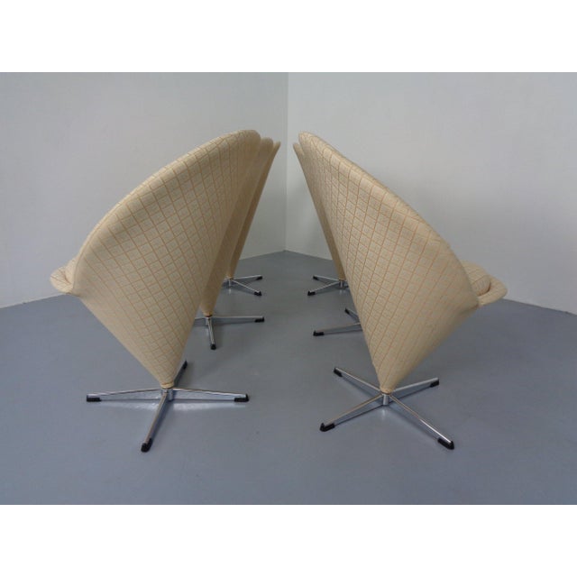 Early Cone Chairs by Verner Panton for Plus-Linje, Denmark, 1950s, Set of 6 For Sale - Image 12 of 18