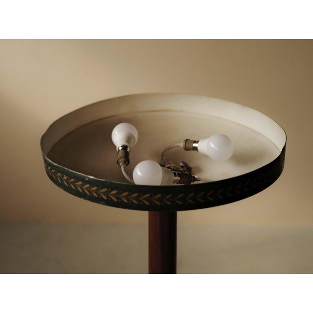 Mahogany and Metal Floor Lamp, 1930s For Sale - Image 9 of 18