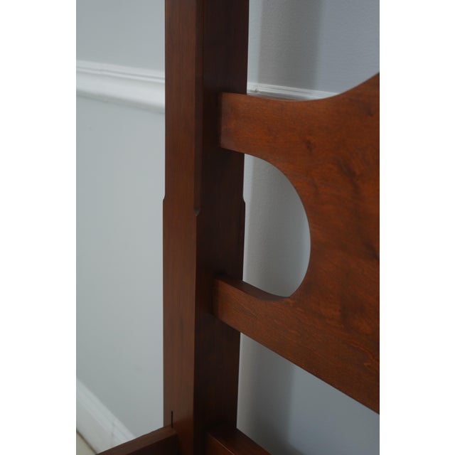 Seely Cherry Queen Size Pencil Post Bed For Sale - Image 12 of 16