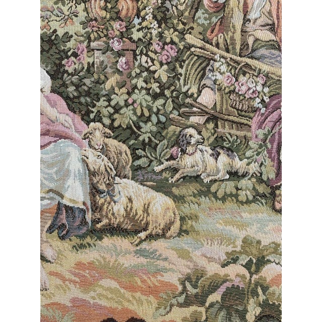 Vintage French Jacquard Tapestry, 1970s For Sale - Image 16 of 18