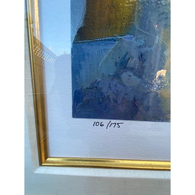1990s Howard Behrens Impressionist Mediterranean Floral Terrace Serigraph - Signed, Limited Edition 106/175 For Sale - Image 4 of 14