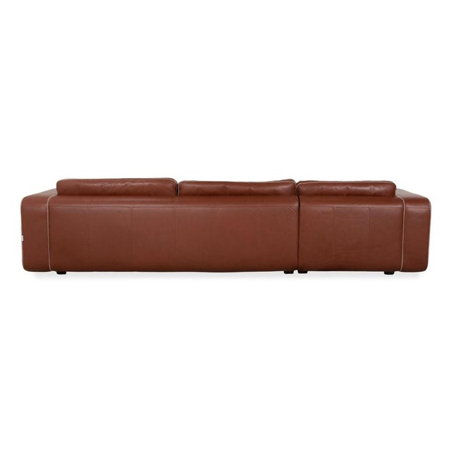 Valentino Corner Sofa in Cognac Leather from Machalke For Sale - Image 15 of 17