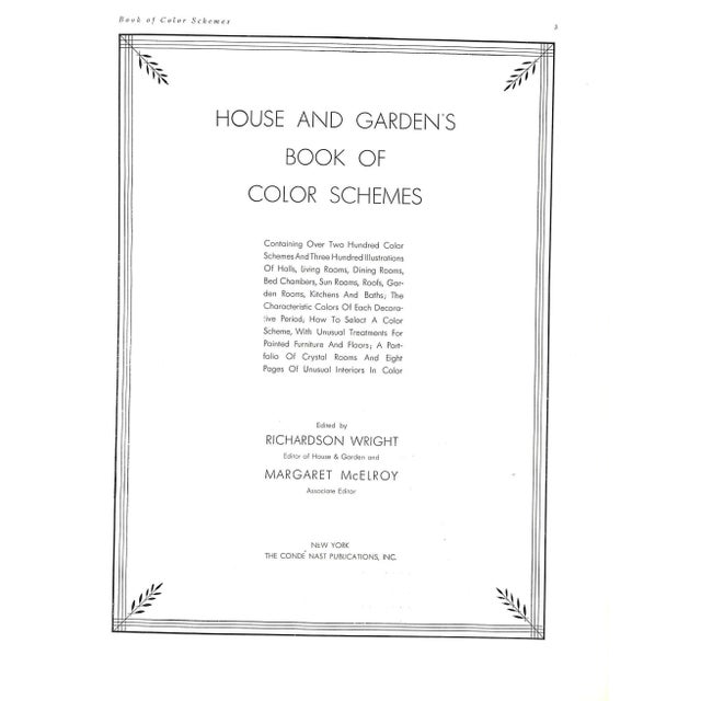 Paper "House & Garden's Books of Color Schemes" 1929 Wright, Richardson [Edited By] For Sale - Image 7 of 12
