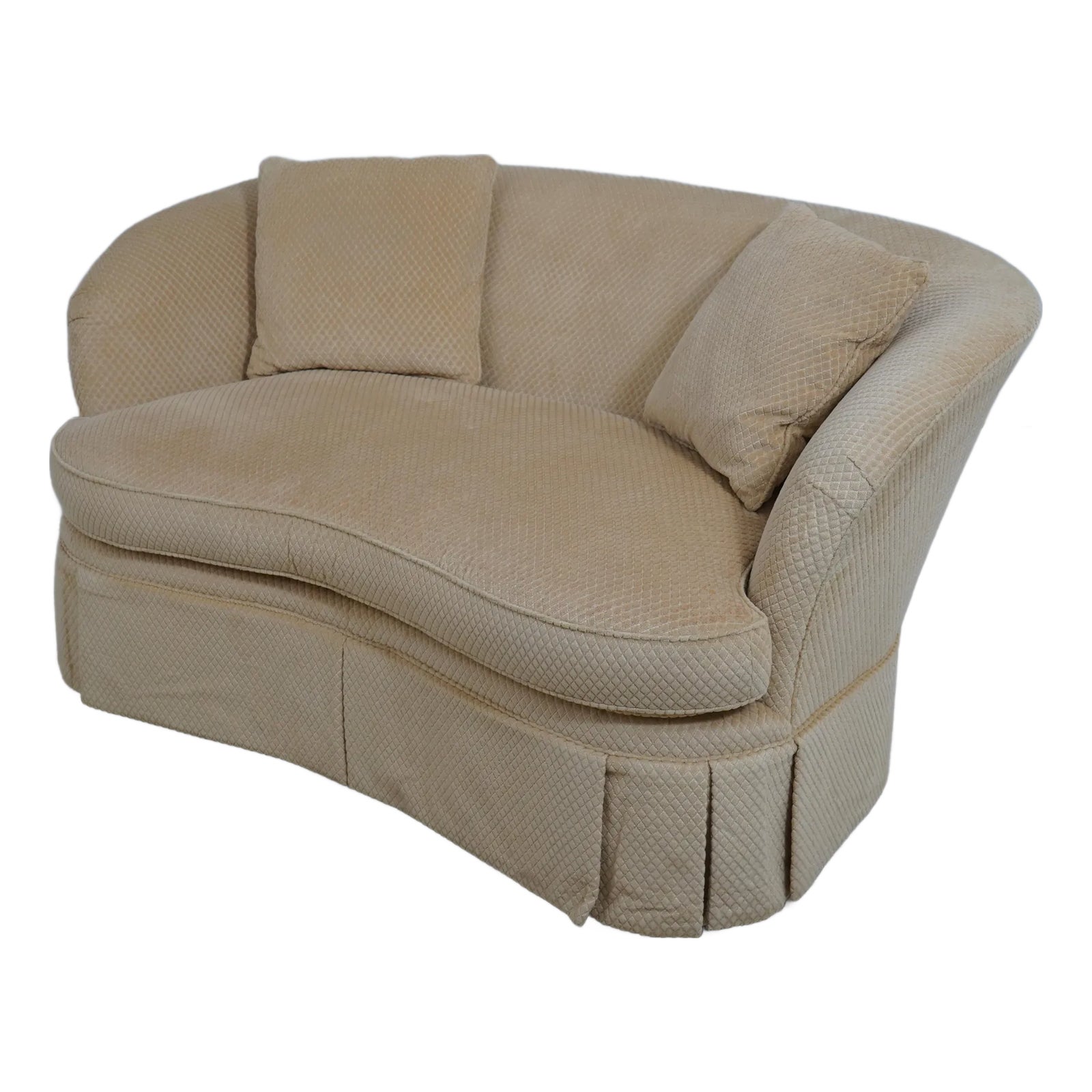 Pearson Kidney Shape Upholstered Loveseat Chairish