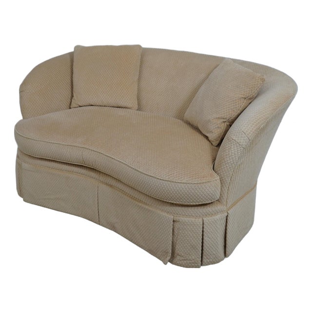 Pearson Kidney Shape Upholstered Loveseat For Sale