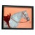 Mid-Century Modern Mid-Century Diminutive Reverse Painted Glass Equestrian Portrait, Modernist Folk Art For Sale - Image 3 of 10