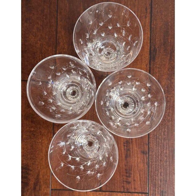 Traditional Mid 20th Century Duncan & Miller “Willow” Crystal Iced Tea Goblets –Set of 4 For Sale - Image 3 of 13
