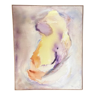 Large Abstract on Canvas by Edith A. Smith (Virginia) For Sale