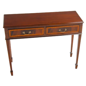 Mahogany Banded Console Table