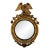 Antique 19th Century American Federal Giltwood Eagle Bullseye Convex Mirror For Sale