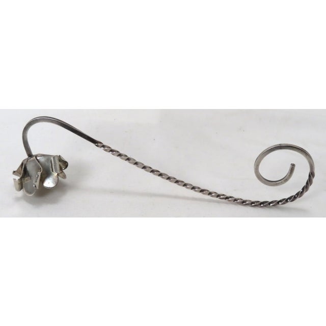 Vintage Retro Arts & Crafts Hand Made Sterling Silver Candle Snuffer For Sale In Boston - Image 6 of 13