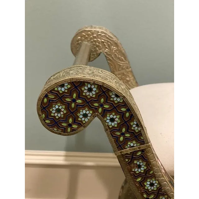 Syrian Enamel Stool For Sale In Little Rock - Image 6 of 12