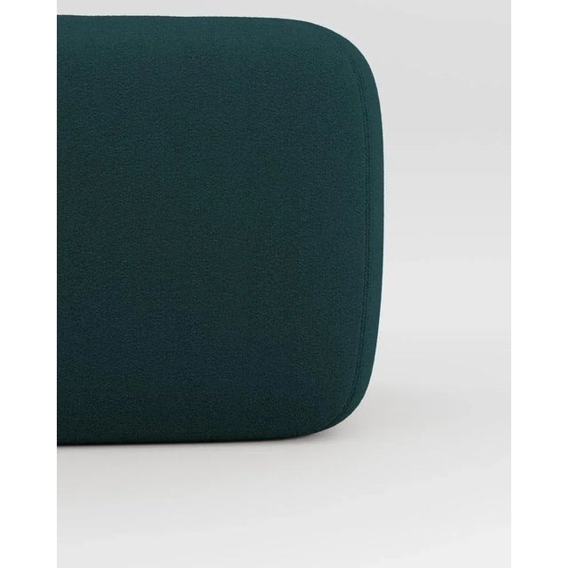 Postmodern Jacob Armchair in Fabric Boucle Night Blue by Collector Studio For Sale - Image 3 of 5