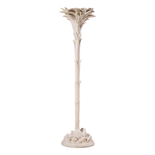 Serge Roche Style Mid Century Palm Tree Lamp For Sale