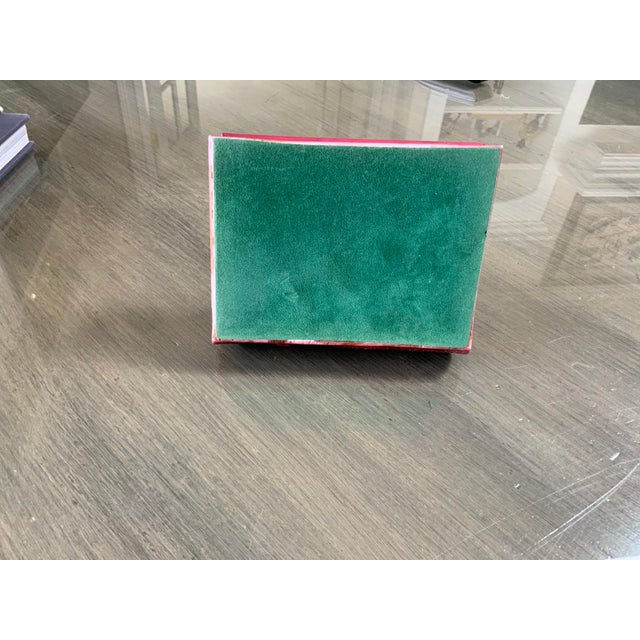 Vintage Ceramic Book With Metal Dog on Top For Sale - Image 4 of 4