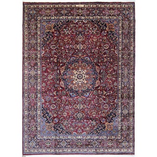 Middle Eastern Hand-Knotted Rug For Sale