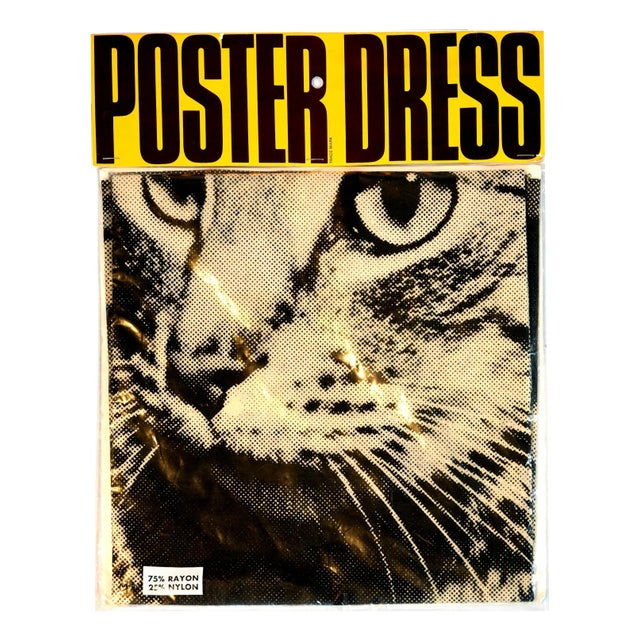Cat by Harry Gordon for Poster Dresses Ltd, London, England, 1968 For Sale