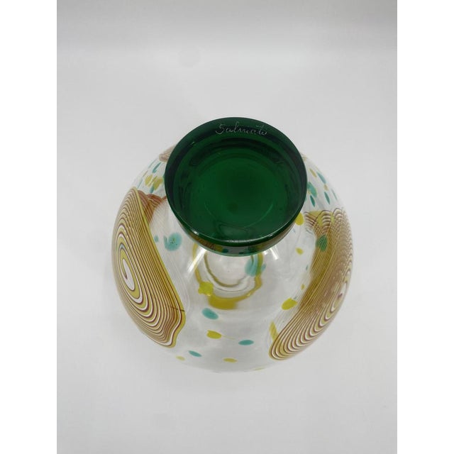 Dei Solari Vase in Murano Glass by Giovanni Levante for Salviati, Italy, 1992 For Sale - Image 10 of 14