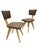 Wood Mid 20th Century MCM Italian Style Sculptural Dining Chairs – 8 For Sale - Image 7 of 13