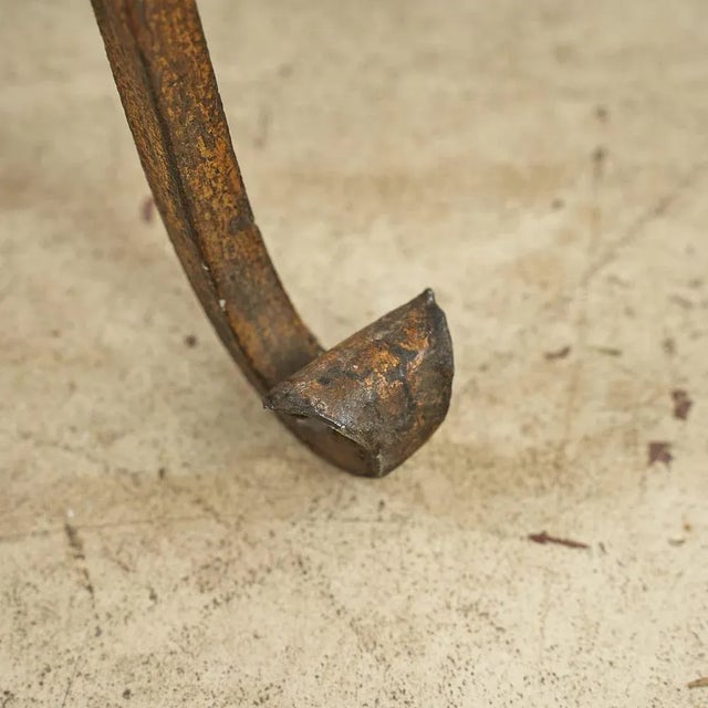 Candleholder Lamp in Wrought Iron For Sale - Image 5 of 7