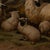 19th Century Large Oil on Canvas of Scottish Highland Sheep and Shepherd For Sale - Image 4 of 12