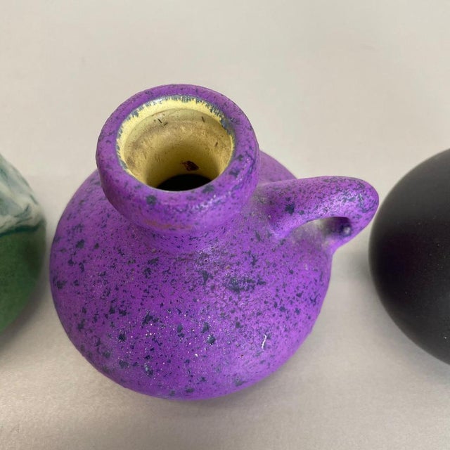 Multicolor Ceramic Pottery Vases from Otto Keramik, Germany, 1970s, Set of 5 For Sale - Image 12 of 18
