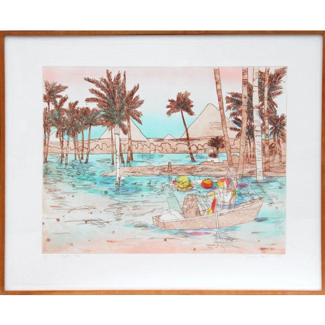 1970s Mystic Cafe, Susan Hall Etching For Sale - Image 5 of 5