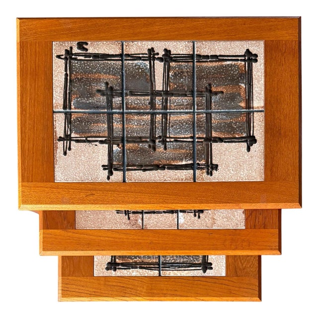 Ox Art 1980s Danish Modern Teak Nesting Tables by Ox Art/Trioh Møbelfabrik For Sale - Image 4 of 13