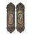 Set of Reclaimed 8.25 In. Victorian Steel Pocket Door Plates For Sale - Image 4 of 4