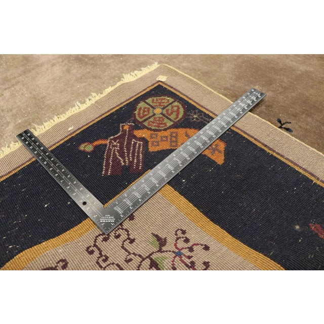 Early 20th Century Antique Chinese Peking Rug - 08'10 x 11'06 For Sale - Image 5 of 7