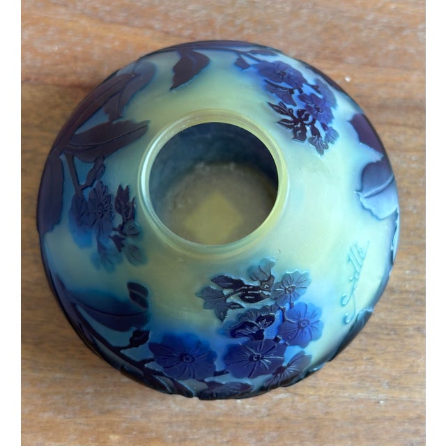 Late 19th Century Late 19th Century Rare Gorgeous Multi-Layered Emile Galle Signed Vase For Sale - Image 5 of 6