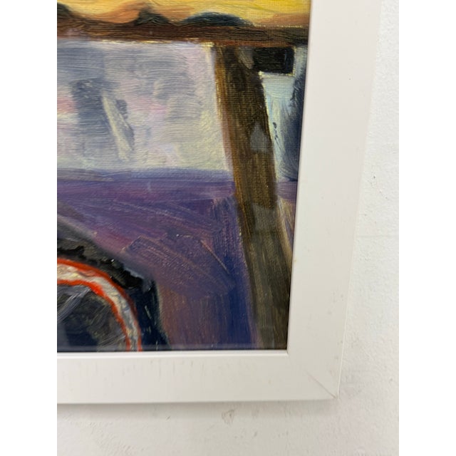 Figurative Artwork Man Waiting at the Window, Framed For Sale - Image 11 of 12