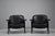 Wood Vintage Chairs in Wood and Leather by Ico Parisi for Mim Roma, 1960s, Set of 2 For Sale - Image 7 of 18