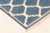 Early 21st Century Indian Dhurrie Design Blue and White Handmade Cotton Rug by Doris Leslie Blau For Sale - Image 5 of 6