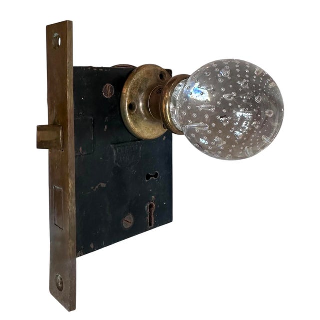 Very rare set of door knobs with original mortis sets for 3 important doors in your home. As shown, one installation at...