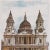 Vintage full color Neoclassical, English Traditional or American Classical Style print after watercolor of St. Paul's...